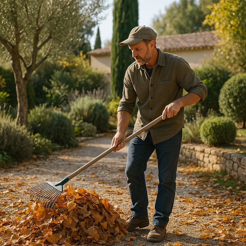 Déchets verts par un paysagiste du Var